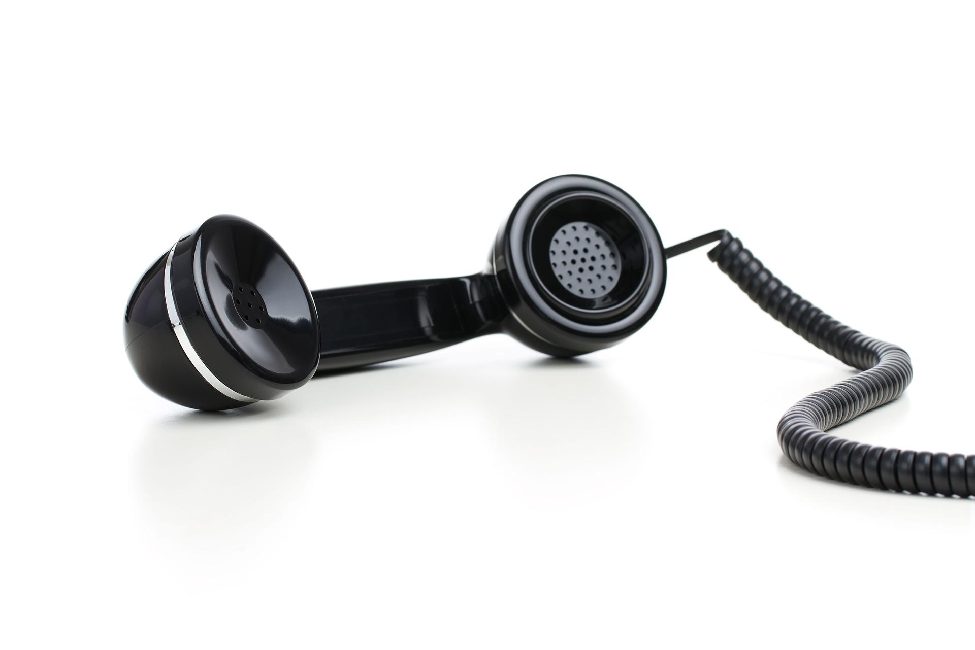 Retro black handset